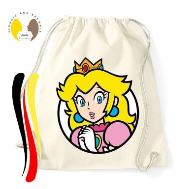 Blondie & Brownie Baumwoll Beutel Tasche Peach Prinzessin Mario Nintendo Yoshi