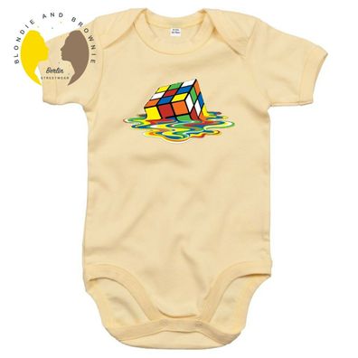 Blondie & Brownie Fun Baby Strampler Body Shirt Zauberwürfel Cube Rubix Sheldon
