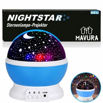 Nightstar Sternenhimmel Projektor Kinder Nachtlicht Baby, Sternenlicht 360° Rotation