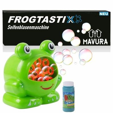 Frogtastix Seifenblasenmaschine Seifenblasen Frosch batteriebetriebenes, Seifenblasen