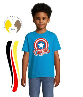 Blondie & Brownie Kinder T-Shirt Avengers Captain America Retro Iron Man Thor