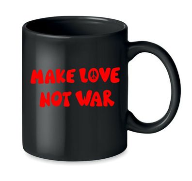 Blondie & Brownie Büro Kaffee Tasse Tee Becher Make Love Not War Peace Frieden