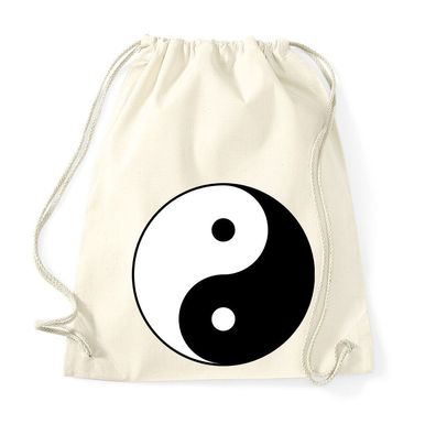 Blondie & Brownie Baumwoll Beutel Tasche Yin und Yang Zen Peace Yoga Achtsamkeit