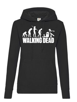 Blondie & Brownie Damen Hoodie Pullover Walking Zombies Dead Evolution Rick Carl