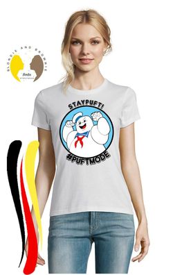Blondie & Brownie Damen T-Shirt Marshmallow Man Puft Ghostbusters Slimer Monster