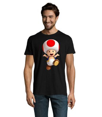 Blondie & Brownie Herren Fun Shirt Toad Super Mario Luigi Hero Mushroom Yoshi