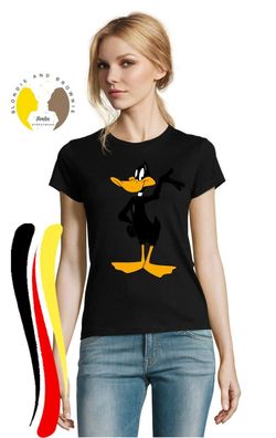 Blondie & Brownie Damen T-Shirt Daffy Duck Tunes Looney Tweety Bugs Bunny Taz