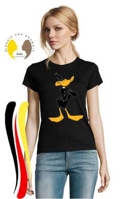Blondie & Brownie Damen T-Shirt Angry Daffy Duck Looney Tweety Bugs Bunny Taz