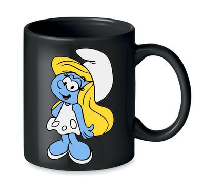 Blondie & Brownie Büro Kaffee Tasse Becher Schlumpfine Schlümpfe Gargamel Smurfs