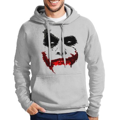 Blondie & Brownie Herren Fun Hoodie Pullover Joker Clown Karte Smile Gotham Nerd