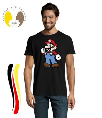 Blondie & Brownie Fun Herren T-Shirt Mario Nintendo Luigi Super Yoshi Peach Toad