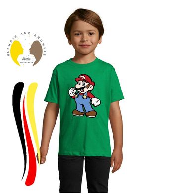 Blondie & Brownie Fun Kinder Baby T-Shirt Mario Nintendo Luigi Super Yoshi Peach