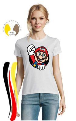 Blondie & Brownie Fun Damen Shirt Mario Faust Nintendo Luigi Yoshi Super Peach