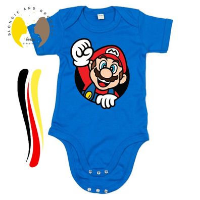 Blondie & Brownie Baby Strampler Body Shirt Mario Faust Nintendo Luigi Yoshi
