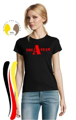 Blondie & Brownie Damen Fun T-Shirt A Team Print Van Bus Murdock Hannibal Face