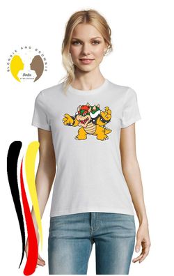 Blondie & Brownie Fun Damen Shirt Bowser Yoshi Nintendo Mario Luigi Super Peach
