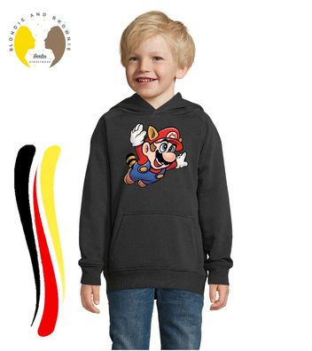 Blondie & Brownie Kinder Hoodie Pullover Mario Fligh Nintendo Luigi Yoshi Super