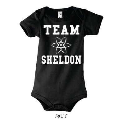 Blondie & Brownie Baby Strampler Body Shirt Team Sheldon Big Bang Cooper Nerd