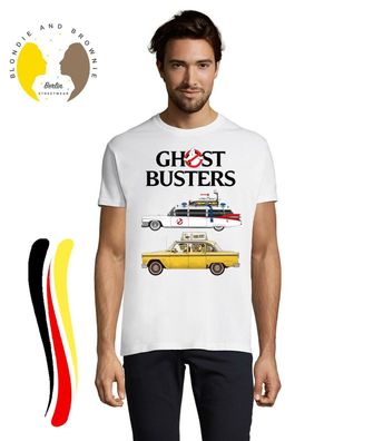 Blondie & Brownie Herren Fun Shirt Ghostbusters Cars Taxi Marshmallow Man Slimer