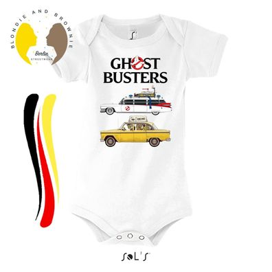 Blondie & Brownie Baby Strampler Body Shirt Ghostbusters Cars Taxi Marshmallow