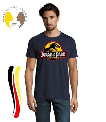 Blondie & Brownie Herren Shirt Jurassic T-Rex Park Dinosaurier Dino World Island