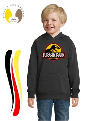 Blondie & Brownie Kinder Hoodie Pullover Jurassic T-Rex Park Dinosaurier Dino