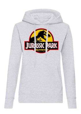 Blondie & Brownie Damen Fun Hoodie Pullover Jurassic T-Rex Park Dinosaurier Dino