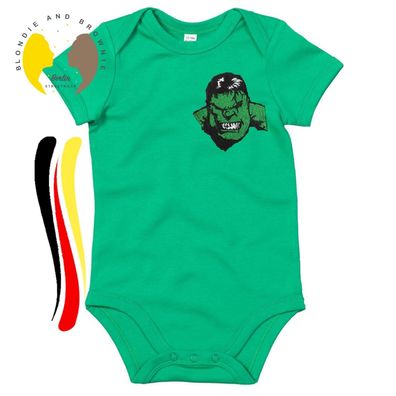 Blondie & Brownie Baby Strampler Body Shirt wütender Hulk Stick Patch Avengers