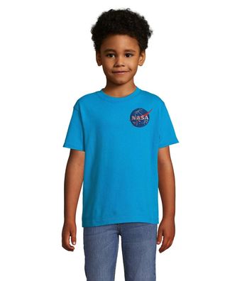 Blondie & Brownie Kinder Shirt Nasa Logo Stick Patch Space Force X Mars Mission