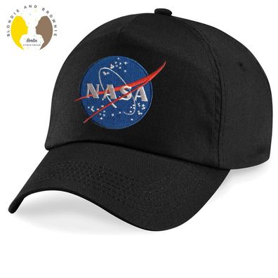 Blondie & Brownie Kinder Baseball Cap Snapback Nasa Logo Stick Patch Space Force