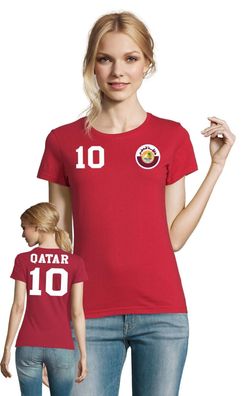Fußball Football WM Weltmeister Damen Shirt Trikot Katar Qatar Wunschname Nummer