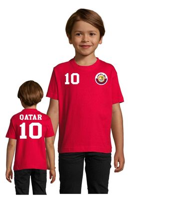 Fußball Football WM Meister Kinder Shirt Trikot Katar Qatar Wunschname Nummer