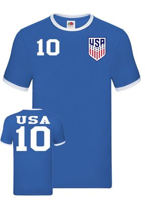 Fußball Soccer WM Meister Herren Shirt Trikot USA Copa Amerika Wunschname Nummer