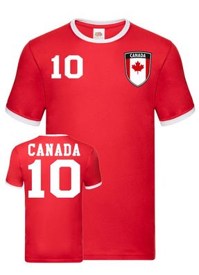 Fußball Football WM Herren Shirt Trikot Canada Kanada Amerika Wunschname Nummer