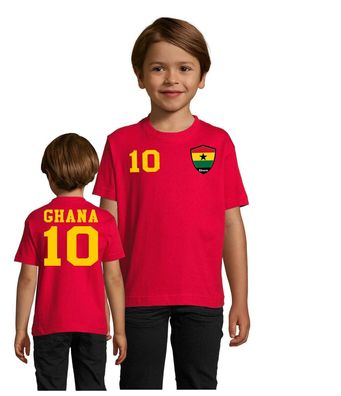 Fußball Football WM Kinder Shirt Trikot Ghana Afrika Kingdom Wunschname Nummer