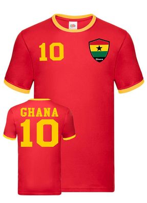 Fußball Football WM Herren Shirt Trikot Ghana Afrika Kingdom Wunschname Nummer
