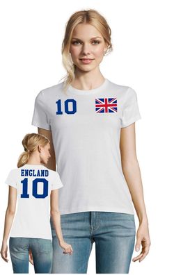 Fußball Football WM Damen Shirt Trikot England United Kingdom Wunschname Nummer