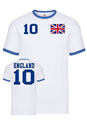 Fußball Football WM Herren Shirt Trikot England United Kingdom Wunschname Nummer
