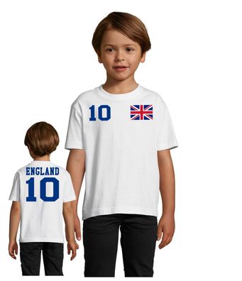 Fußball Football WM Kinder Shirt Trikot England United Kingdom Wunschname Nummer