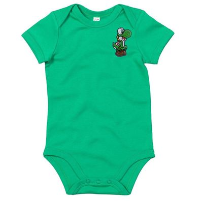Blondie & Brownie Baby Strampler Body Shirt Baby Yoshi Patch Stick Mario Luigi