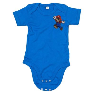 Blondie & Brownie Baby Strampler Body Shirt Mario Run Stick Luigi Yoshi Peach