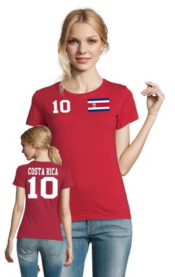 Fußball Football WM Damen Shirt Trikot Costa Rica Copa America Wunschname Nummer