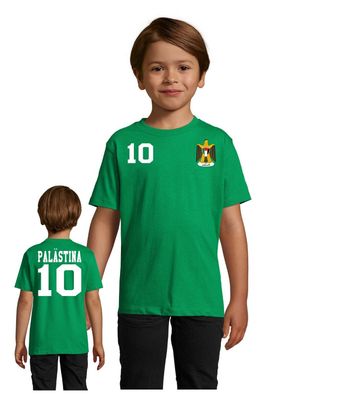 Fußball Football Hand Kinder Shirt Trikot Palästina Palestine Wunschname Nummer