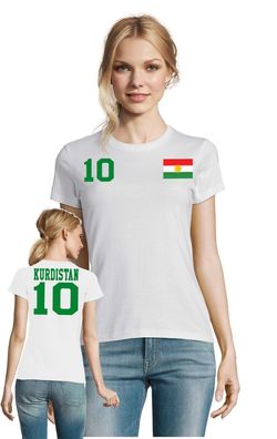 Fußball Football Handball WM Damen Shirt Trikot Kurdistan Kurd Wunschname Nummer