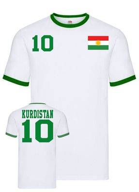 Fußball Football Handball Herren Shirt Trikot Kurdistan Kurde Wunschname Nummer