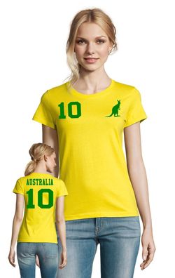 Fußball Handball EM WM Damen Shirt Trikot Australien Australia Wunschname Nummer
