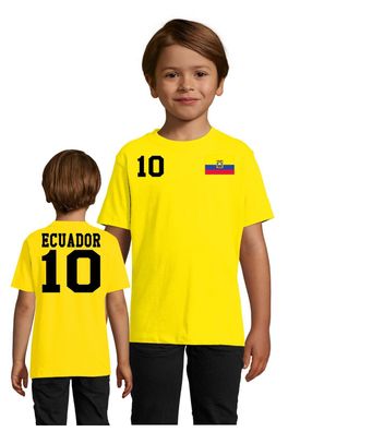 Fußball Copa America Handball WM Kinder Shirt Trikot Ecuador Wunschname Nummer