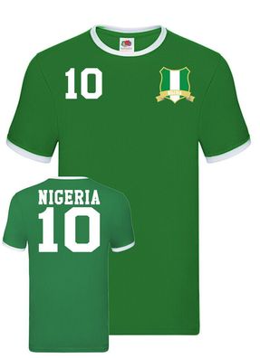 Fußball Hand Meister EM WM Herren Shirt Trikot Nigeria Afrika Wunschname Nummer
