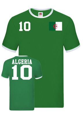 Fußball Hand Meister EM WM Herren Shirt Trikot Algerien Afrika Wunschname Nummer