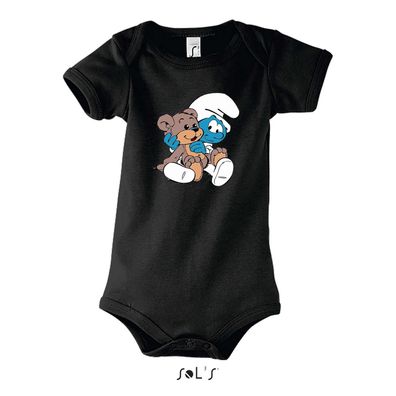 Blondie & Brownie Baby Strampler Body Shirt Baby Schlumpf Papa Smurf Schlaubi